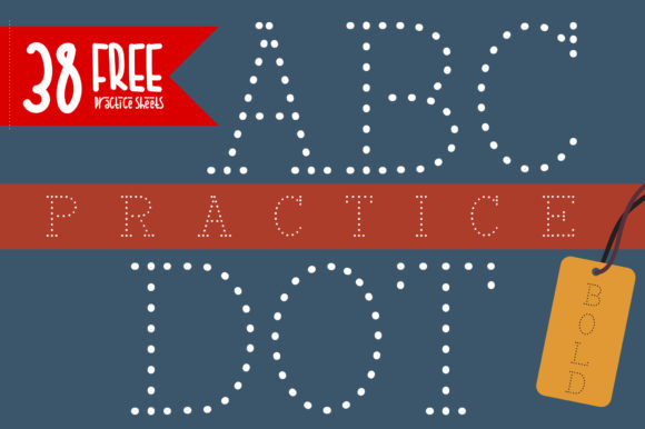 ABC Dot Practice Bold Font
