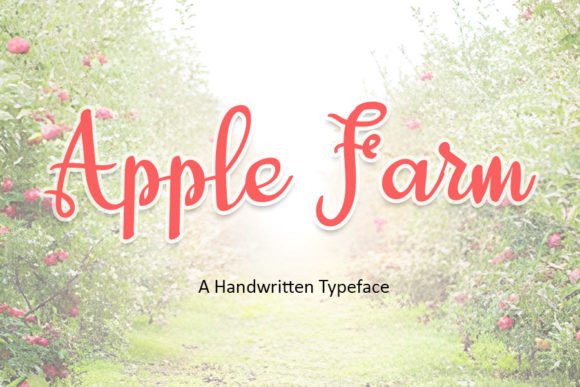 Apple Farm Font: Elegant Script for Crafters