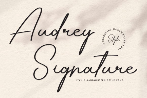 Audrey Signature: A Elegant Font for Business Branding