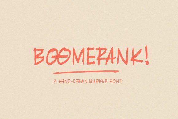 Boomerank: A Creative Handwriting Font