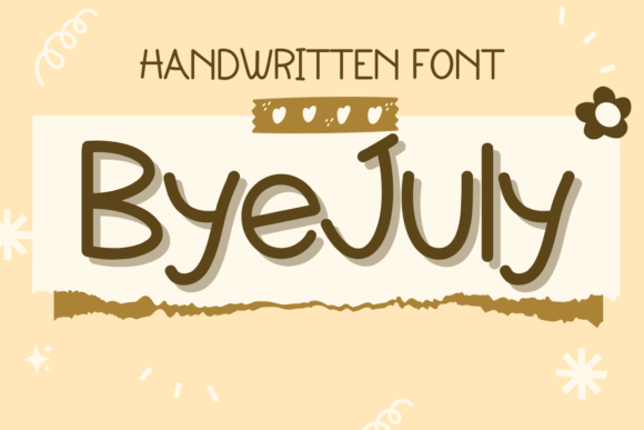 Byejuly Font: A Summer Vibes Typeface