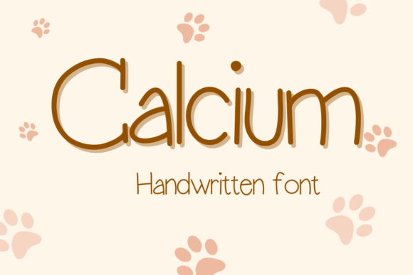 Calcium: A Handwritten Font for Creative Projects