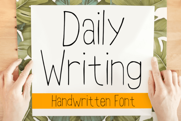 Daily Writing Font for Web Design
