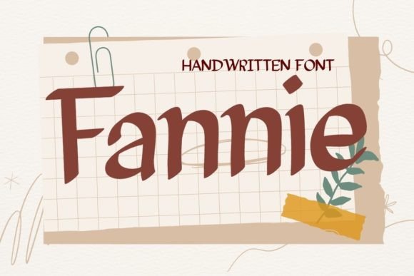 Fannie: A Handwritten Font for Web Design