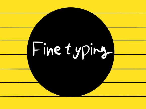 Fine Typing: A Quirky Font for Business Branding