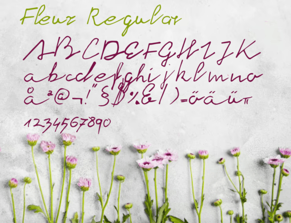 Fleur: A Modern Script Typeface