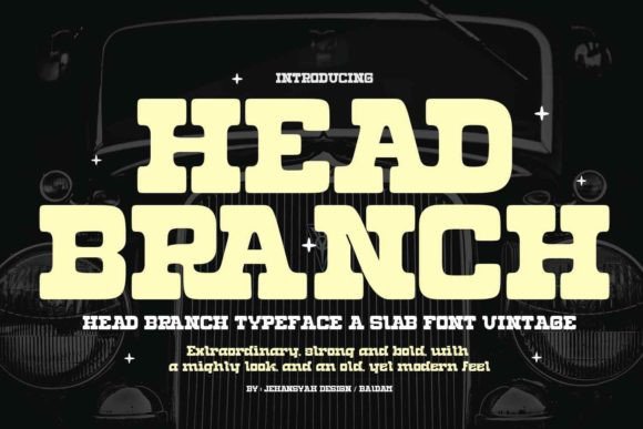 Head Branch Font for Web Design