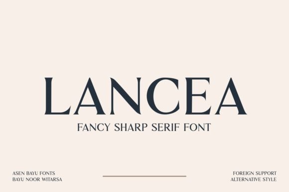 Lancea: A Stylish Serif Font