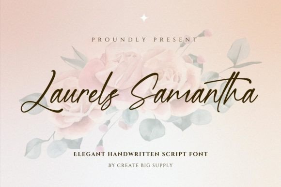 Laurels Samantha Font for Web Design
