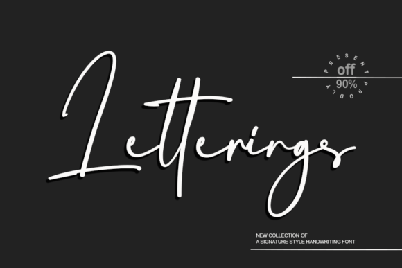 Letterings: Elegant Script Font for Crafters