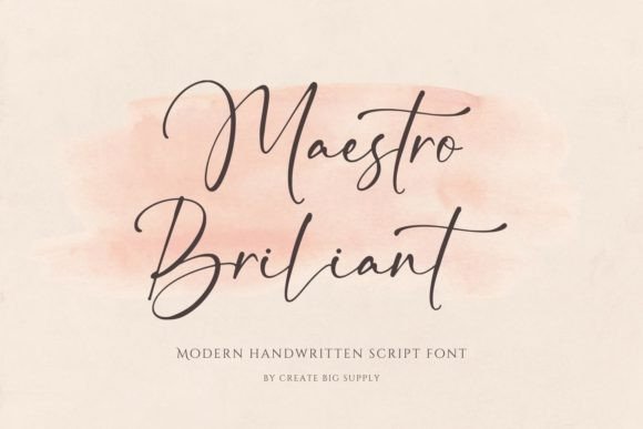 Maestro Brilliant Font for Web Design
