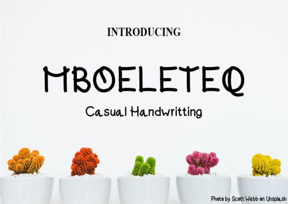 Mboeleteq: A Modern Script Font for Creative Campaigns