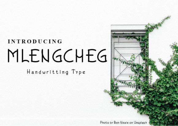 Mlengcheg: A Modern Handwritten Font