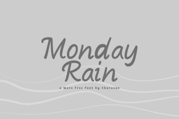 Monday Rain: A Cute Handwriting Font for Creative Projects