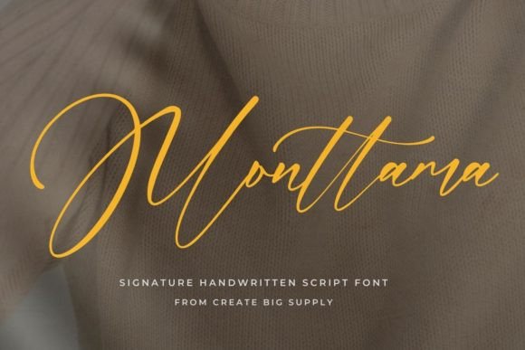 Monttama: A Script Font for Creative Web Design