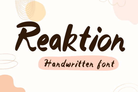 Reaktion: A Handwritten Font for Editorial Grace
