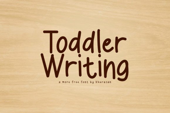 Toddler Writing Font for Business